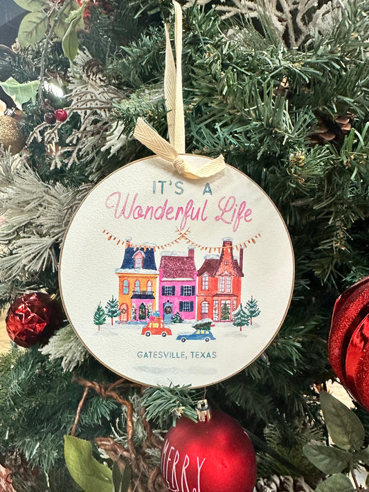It’s A Wonderful Life Gatesville Tx Large Ornament