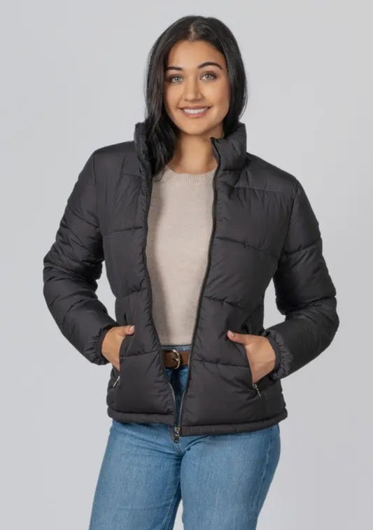 Plus Size Poly Cozy Lined Puffer Jacket