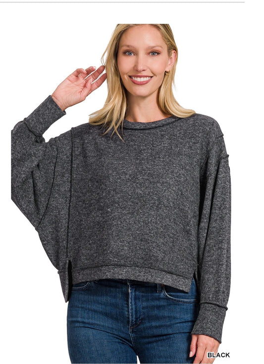 Oversized Black Sweatshirt