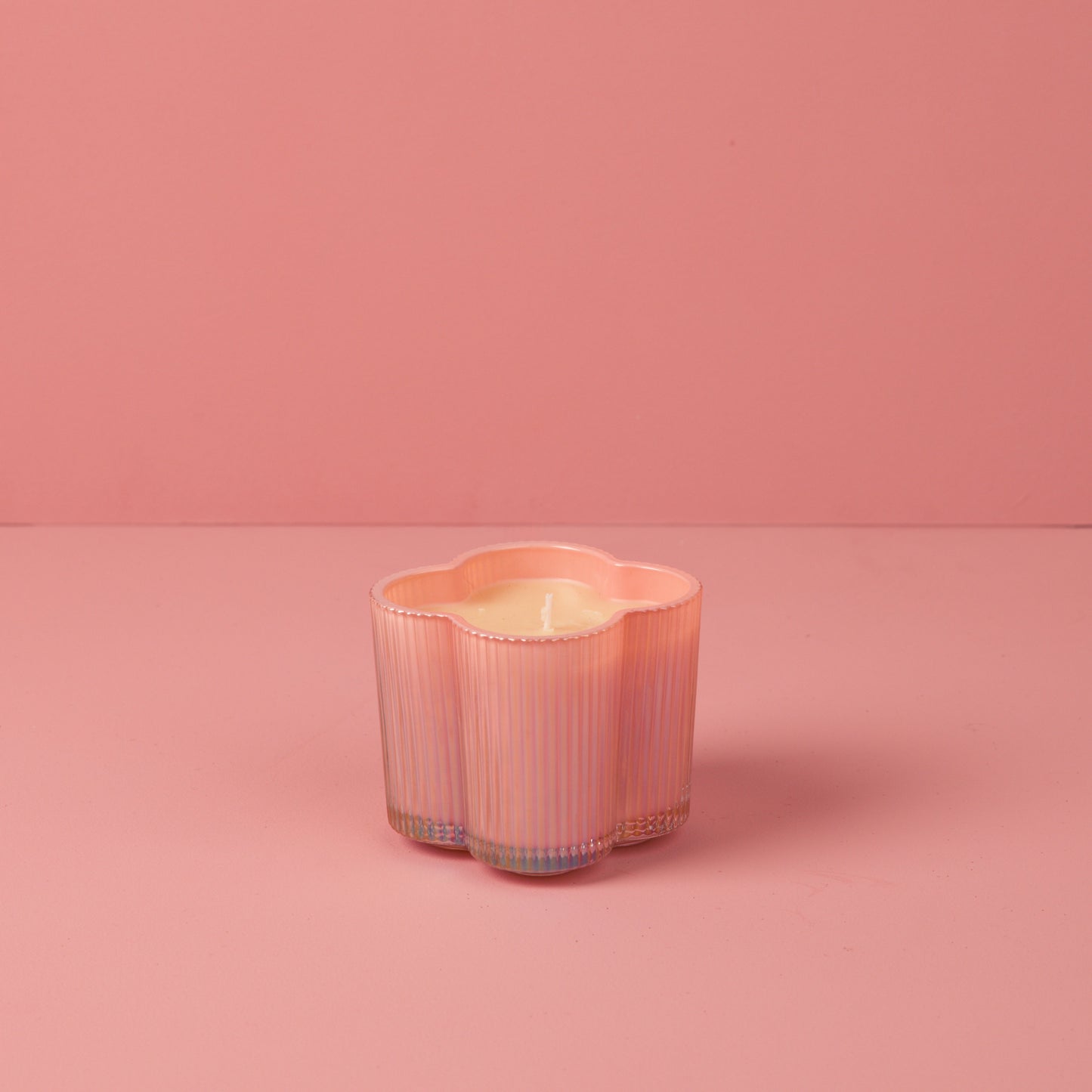 Sweet Grace Pink Glass Candle