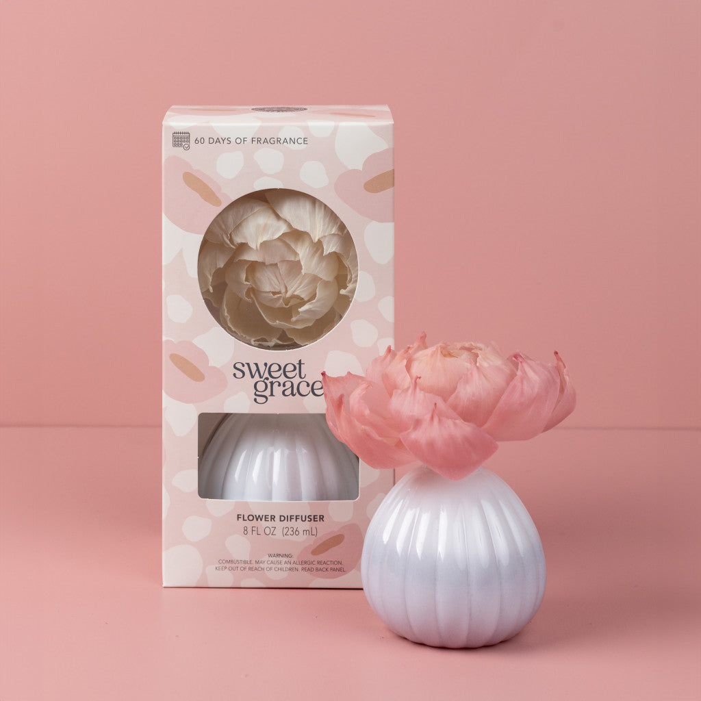 Bridgewater Candle Flower Reed Diffuser Fragranced Decorative Room Freshener-Sweet Grace