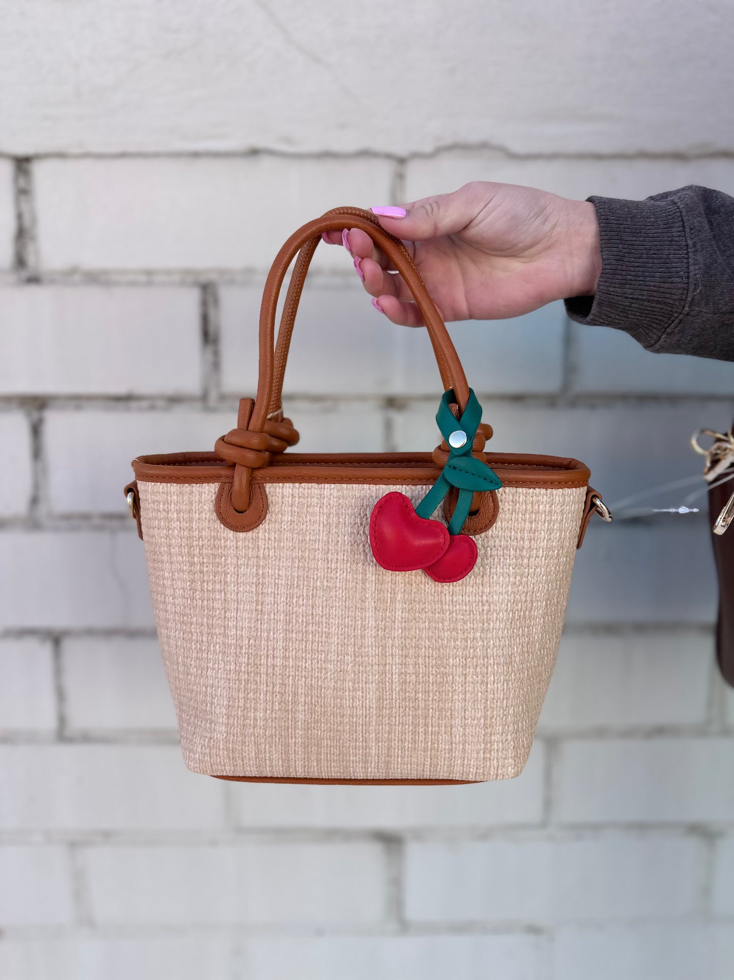 Emperia Tan Hand Back With Crossbody Attachment