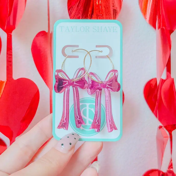 Taylor Shaye Multicolor Bow Earrings