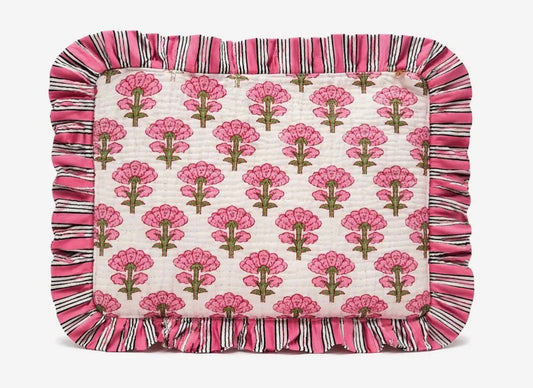 White Rose Garden Cosmetic Bag