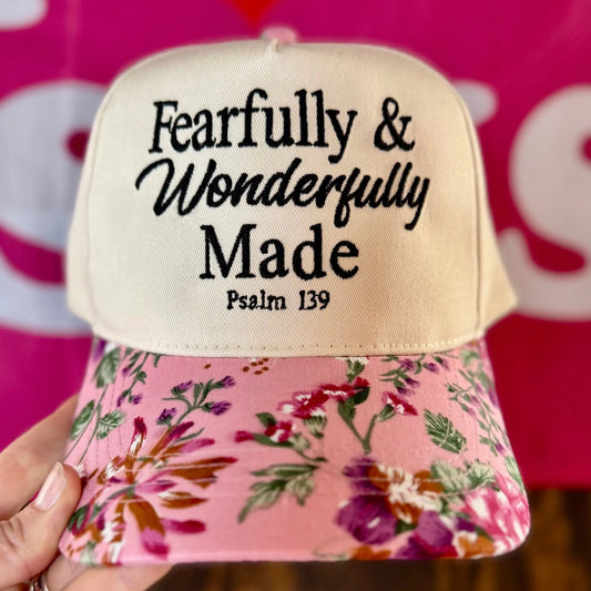 Fearfully and Wonderfully Made Embroidered Hat