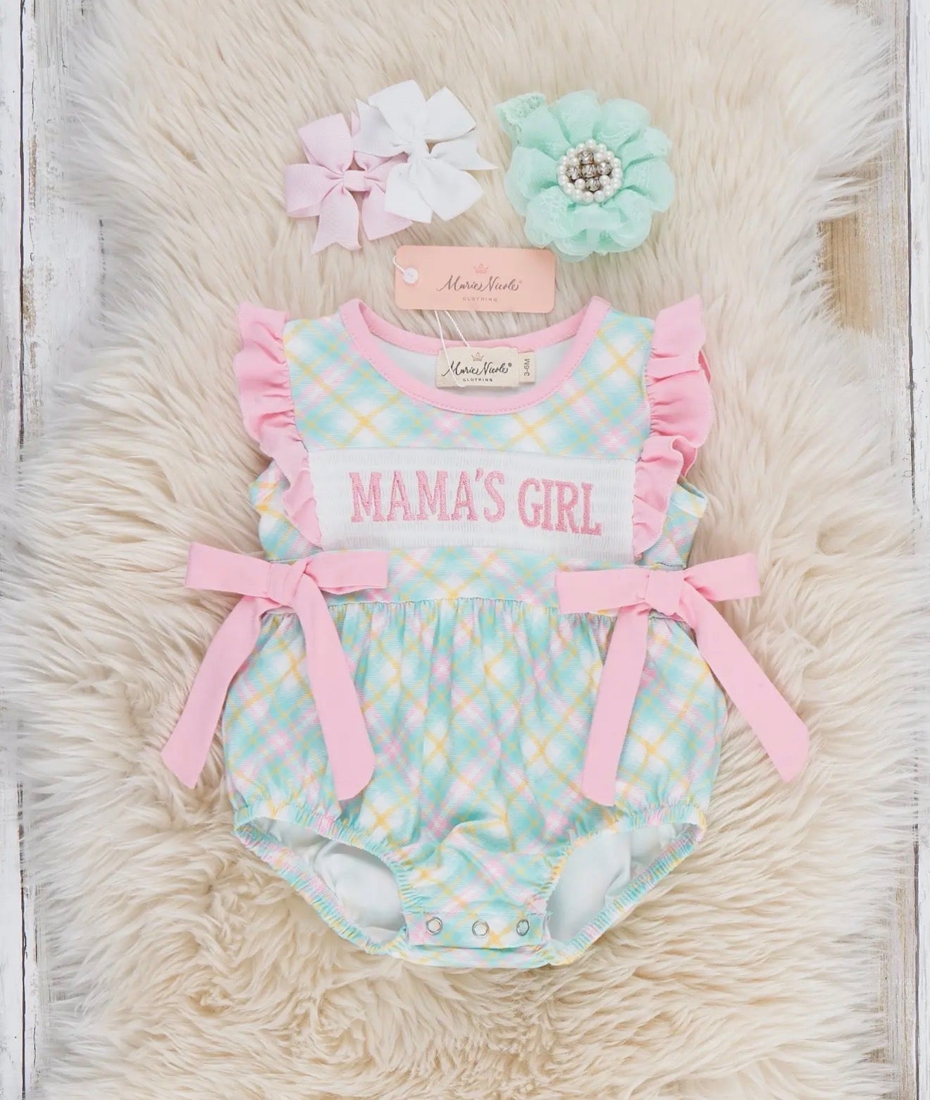 Mama’s Girl Colored Bow Onesie
