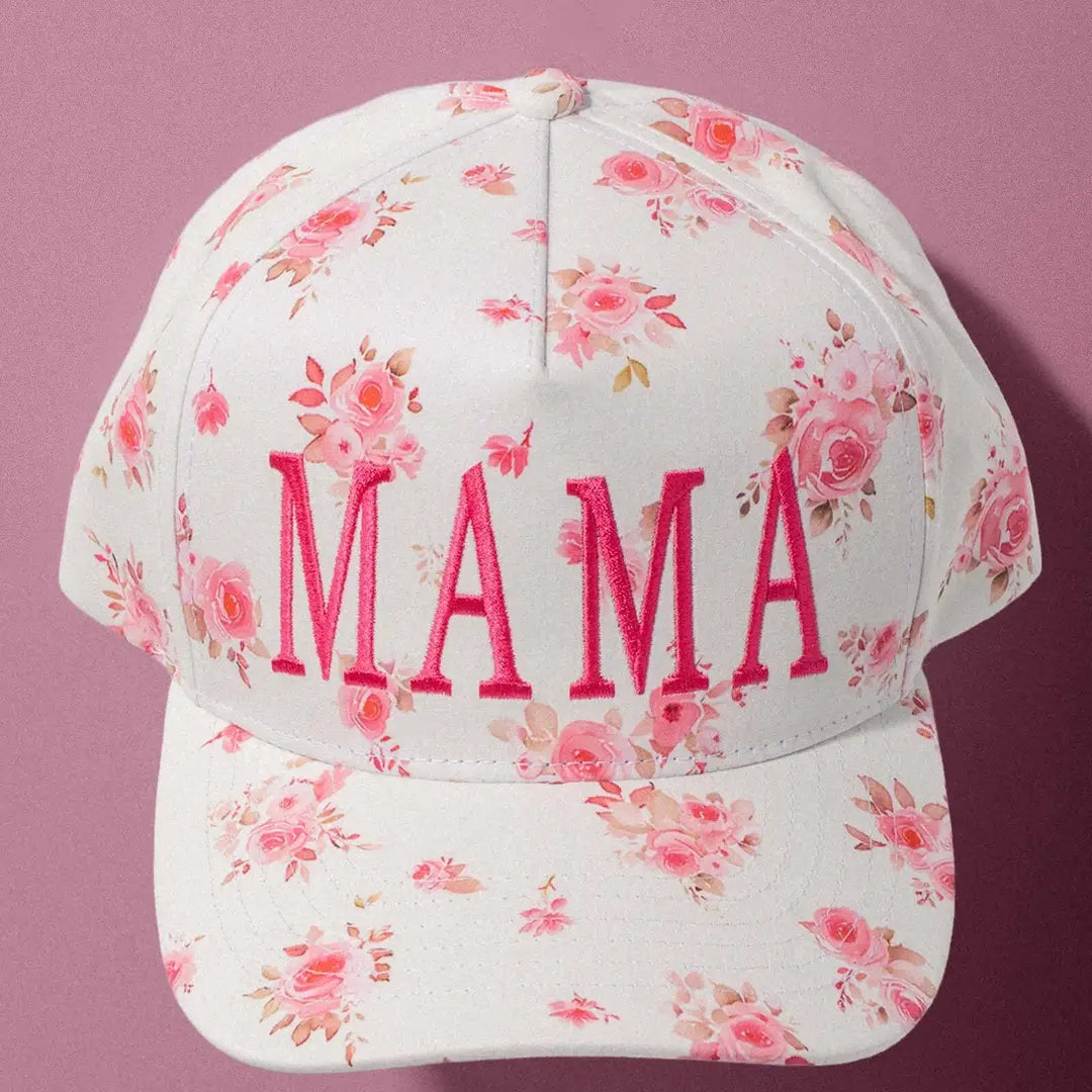Mama Floral Trucker Hats