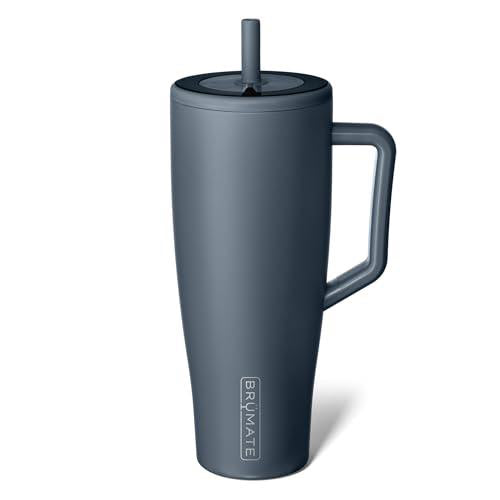Brumate Era 40 oz Nightfall Blue Tumbler with Handle and Straw | 100% Leakproof Insulated Tumbler with Lid and Straw | Made of Stainless Steel | Cup Holder Friendly Base | 40oz (Nightfall Blue)