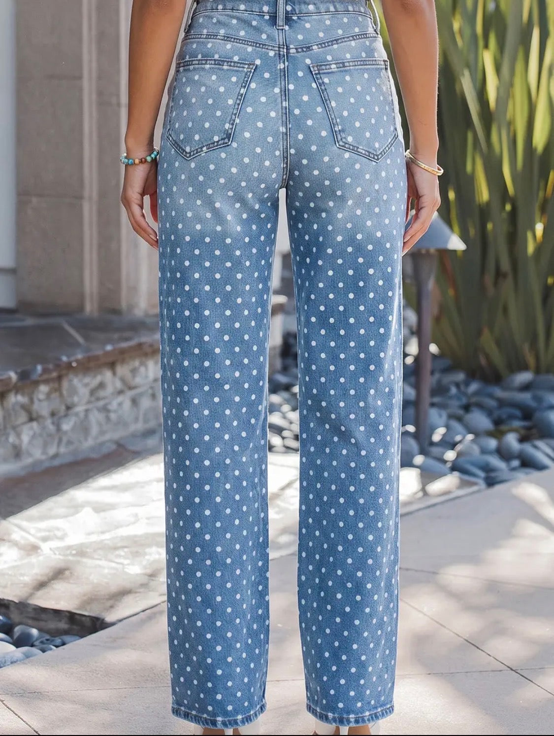 PolkaDot Denim Jeans