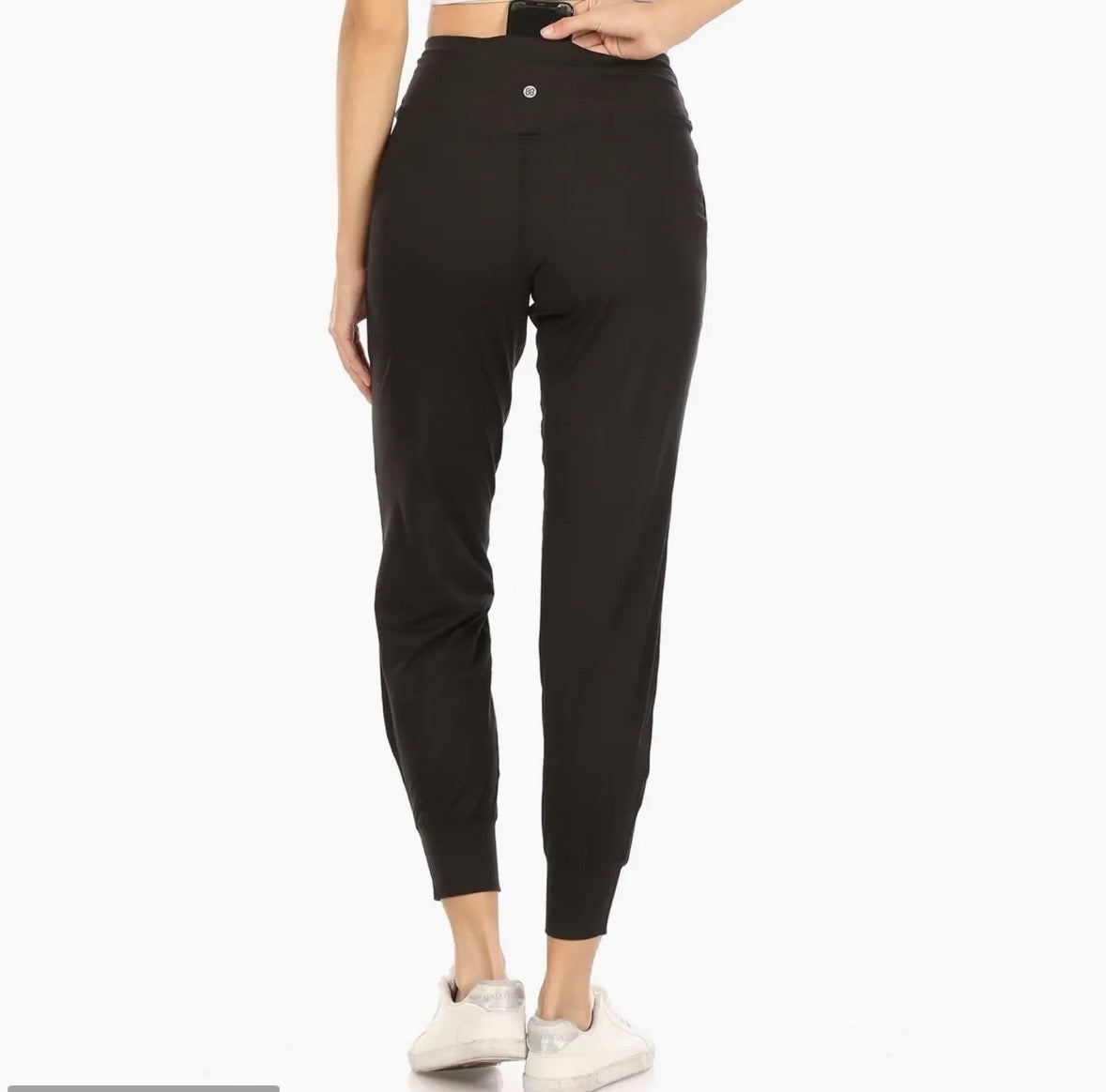 Chocolate Brown Slim fit Activewear Joggers w/ Back Pocket